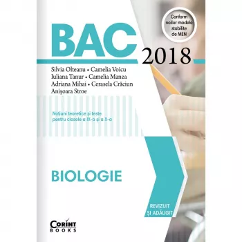 Bac 2018 Biologie Cls. IX-X Revizuit Si Adaugit - S. Olteanu C. Voicu I. Tanur