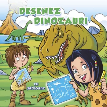 Desenez dinozauri cu sabloane - ed. nomina