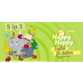 Happy Hoppy Complet - Sing play and learn English CD cu cantece fise de lucru jocuri de masa si jocuri de memorare
