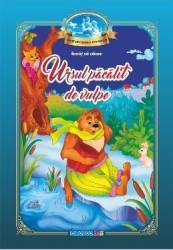 Ursul pacalit de vulpe - carte de colorat cu povesti. invat sa citesc