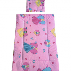 Lenjerie patut Hubners Princess 4 piese roz 