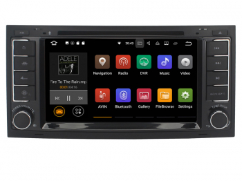 Navigatie Gps Android 9.0 VW Touareg Multivan 2GB RAM + 16 GB ROM Internet 4G Aplicatii Waze Wi Fi Usb Bluetooth Mirrorlink 