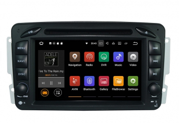 Navigatie Gps Mercedes C Class W203 Vaneo Vito Viano Android 9.0 2GB RAM + 16GB ROM 4G Aplicatii Waze Wi Fi Usb Bluetooth Mirrorlink 
