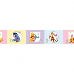 Bordura autoadeziva perete 5m Winnie the Pooh Acre Wood RO42323 