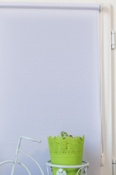 Rolete textile Pia 1 alb accesorii albe 50x130 cm 