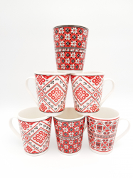 Set 6 cani ceramica model traditional 9 cm