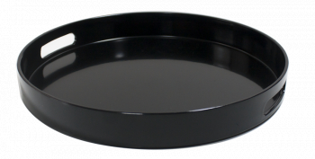 Tava ospatar servire rotunda 33xh4cm culoare neagra 