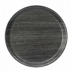 Tava servire rotunda adanca 36cm culoare granit 