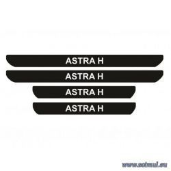 Set protectie praguri adezive reflectorizant Opel Astra H - sticker decorativ