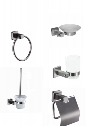Set cinci piese acceosii baie inox TRENDY S 