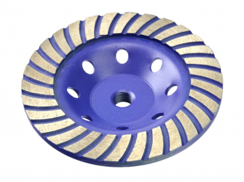 Disc diamantat 125mm M14 cu segmente pentru slefuit Turbo Geko G00378 