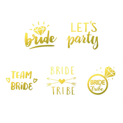 Set 5 tatuaje temporare team bride 2 pentru nunta sau petrecerea burlacitelor - Tattoo Temporary Phuture R