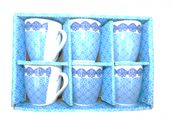 Set 6 cani colorate model multicolor 8 cm 