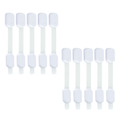 Set universal siguranta copii profesionale albe curea flexibila dimensiune ajustabila set 10 bucati - Phuture 