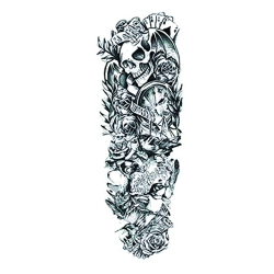 Tatuaj temporar pentru brate sau picioare monocrom big zise 48 x 17 cm Q/037 - Tattoo Temporary Phuture R 