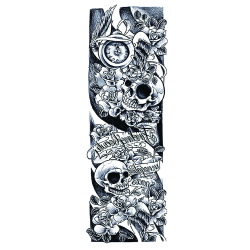 Tatuaj temporar pentru brate sau picioare monocrom big zise 48 x 17 cm Q/040 - Tattoo Temporary Phuture R 