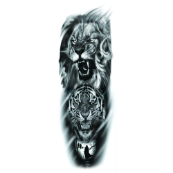 Tatuaj temporar pentru brate sau picioare monocrom big zise 48 x 17 cm T/074 - Tattoo Temporary Phuture R