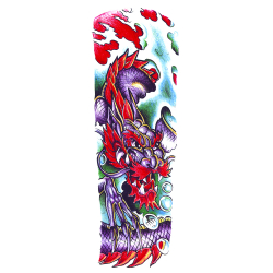 Tatuaj temporar pentru brate sau picioare monocrom big zise 48 x 17 cm T/086 - Tattoo Temporary Phuture R 