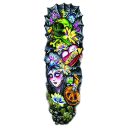 Tatuaj temporar pentru brate sau picioare multicolor big zise 48 x 17 cm T/048 - Tattoo Temporary Phuture R 