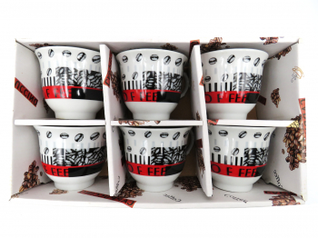 Set 6 cani coffee 7 cm 