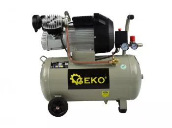 Compresor 50L 2 pistoane 3kW 410 l/min 91dB GEKO G80305