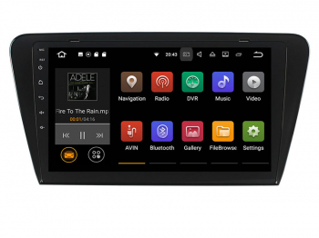 Navigatie Gps Android Skoda Octavia 3 2013-2018 Touchscreen 10.1 2GB RAM +16GB ROM Internet 4G Youtube 