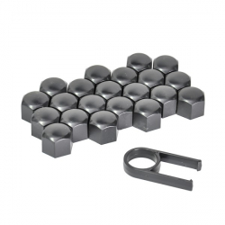 Set 21 bucati capace de prezoane Automax de 19mm Negru 