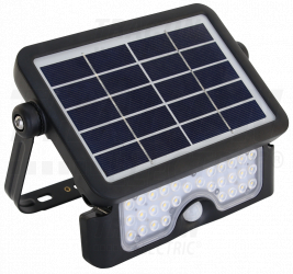 Proiector LED cu panou fotovoltaic si detector de miscare LSFL10W 