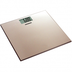 Cantar de baie capacitate 180 Kg platforma din inox gradare 100g display LCD Auriu