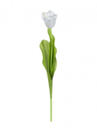 Floare artificiala decorativa lalea alba lungime 49 cm Topi Toy 