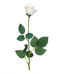 Floare artificiala decorativa trandafir alb 60 cm Topi Toy 