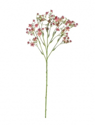 Planta artificiala decorativa anthacia cu frunze verzi si flori roz cu boboci lungime 39 cm Topi Toy 