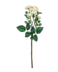 Planta artificiala decorativa cu flori albe inflorite si boboci lungime 40 cm Topi Toy 
