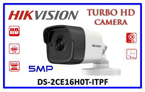 Camera supraveghere exterior Hikvision TurboHD - DS-2CE16H0T-ITPF 5 MP IR 20 m 2.8 mm 