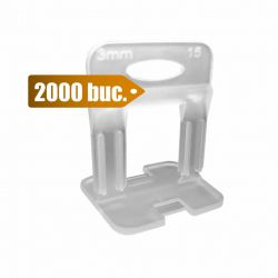 Pachet clips 2000 bucati sistem nivelare gresie Smart Leveling 2.0 mm 