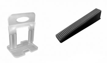 Set nivelare gresie 3.0 mm 100+100 -100 clipsuri si 100 pene gama Smart Leveling 