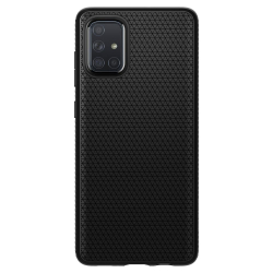 Husa de protectie Spigen Premium Liquid Air pentru Samsung Galaxy A71 Air Cushion Technology Matte Black 