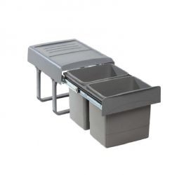 Cos de gunoi Mega incorporabil colectare selectiva cu 2 compartimente x15 litri 6240 