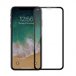 Folie de protectie pentru iPhone 11 Pro Max sticla securizata 10D duritate 9H full glue fullscreen negru BBL1302 