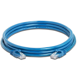 Cablu UTP Retea Albastru Ethernet Cat 5e 5m Lungime - Cablu de Internet cu Mufa RJ45 