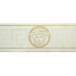 Bordura decor AS Versace 93522-3 alb auriu 13cm x 5m