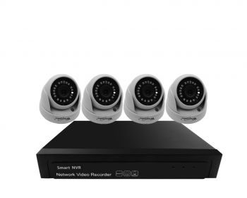 Sistem de supraveghere interior POE Digital Winpossee WP-7104D FullHD 1080P 4 x camere IP Dome POE 2 MP senzor SC2235 IR 25m