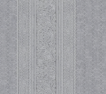 Tapet clasic model in dungi spuma vinilica lavabil pe suport de bumbac netesut vlies 10071-24 gri 53cm x 10m 