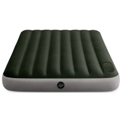 Saltea gonflabila Intex Dura Beam cu pompa de picior 152 x 203 x 25 cm 