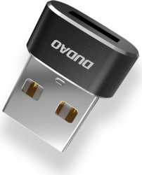 Adaptor Dudao L16AC USB/USB-C Adaptor conector Negru 