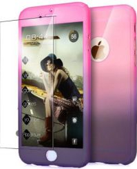 Husa Apple iPhone 6 Plus / 6S Plus FullBody Elegance Luxury Degrade acoperire completa 360 grade cu folie de sticla gratis 