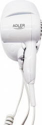 Uscator de par Adler AD2252 1600W 2 viteze 2 trepte temperatura Alb 