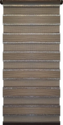 Jaluzea rulou Deko Design model Zebra Day and Night Luxury material textil 44x200 cm dv06 maro inchis 