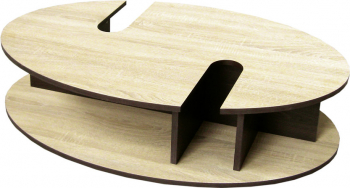 Masuta cafea CORUNA wenge/sonoma 1130 x 650 x 275 