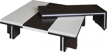Masuta Laussane pal Wenge/ Argintiu 900 x 900 x 318mm cu brat 1300 x900x318 